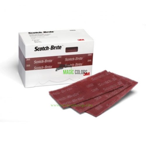 3M™ 64659 Scotch-Brite Placă de șlefuire flexibilă P360 (Roșu) - 114 x 228 mm