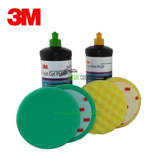 3M™ Kit de Lustruire - Pastă de Lustruire + Set de Tampoane