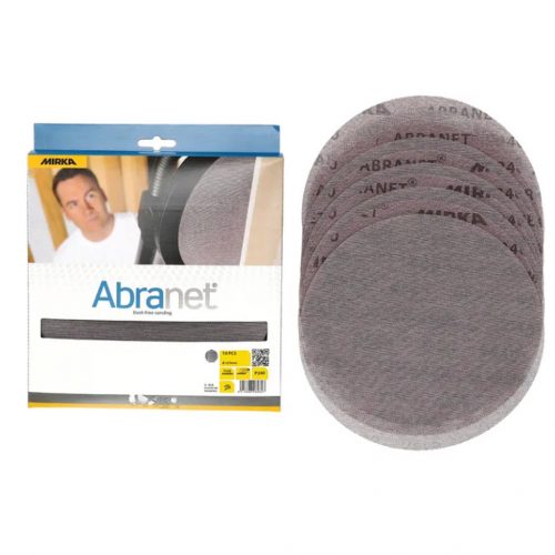 Mirka Abranet® Ø 225 mm Grip – Disc abraziv din plasă (P80)