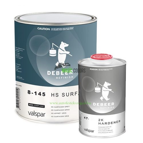 Debeer 8-145 HS Surfacer set Negru (4L)