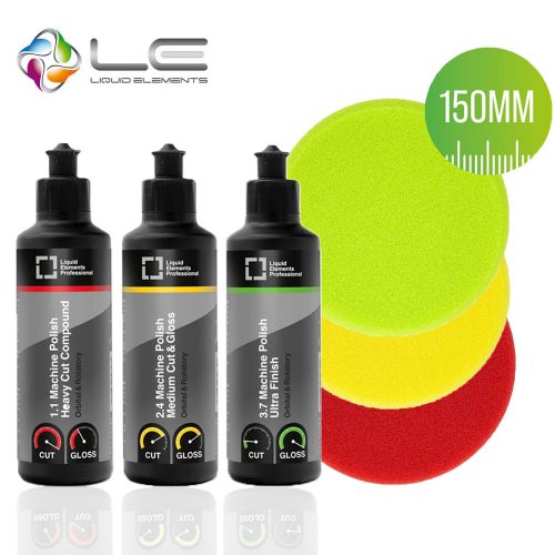 Liquid Elements Kit de Lustruire - Pentru Mașini Tradiționale (3x250ml)